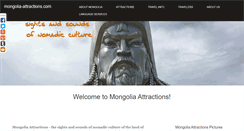 Desktop Screenshot of mongolia-attractions.com